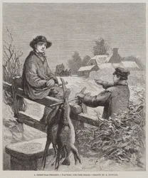 A Christmas Present, waiting for the Coach